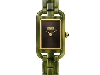 asta-Women Acetate Japan Quartz Watch Deep Oak Moss Swirl 21201-Acetate Strap