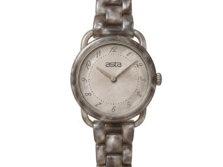 asta-Women Acetate Japan Quartz Watch Glacial Ash Jade Swirl 21801-Acetate Strap