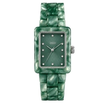asta-Women Acetate Japan Quartz Watch Jadeite Ore Essence 21601-Acetate Strap