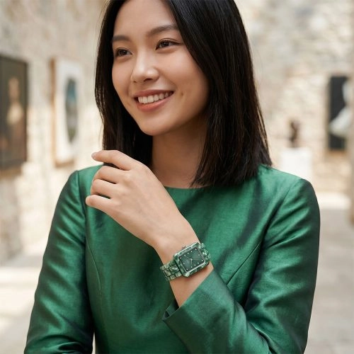 asta-Women Acetate Japan Quartz Watch Jadeite Ore Essence 21601-Acetate Strap