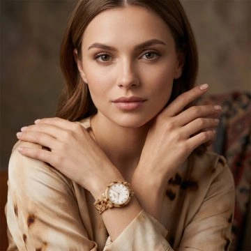 asta-Women Acetate Japan Quartz Watch Alabaster Creamy Essence 22201-Acetate Strap