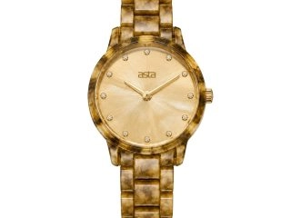 asta-Women Acetate Japan Quartz Watch Sunlit Almond Essence 22801-Acetate Strap