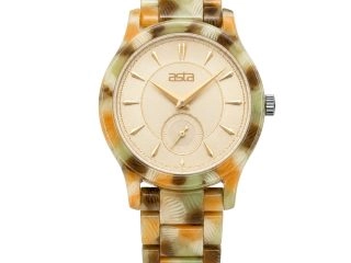 asta-Women Acetate Japan Quartz Watch Sage Almond Harvest Essence 24501-Acetate Strap