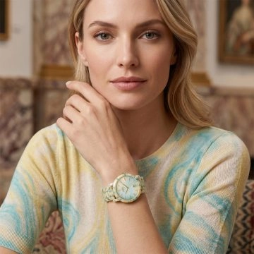 asta-Women Acetate Japan Quartz Watch Mint Sorbet Essence 24701-Acetate Strap