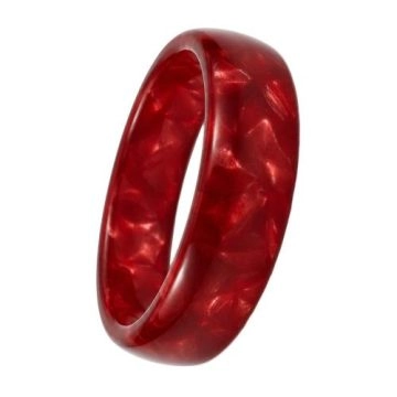 asta-Acetate Ring Scarlet Velvet Glow ID14.1mm/C44.2mm-4601