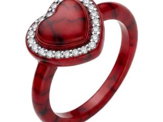 asta-Acetate Ring Scarlet Lava Stone ID14.1mm/C44.2mm-4701