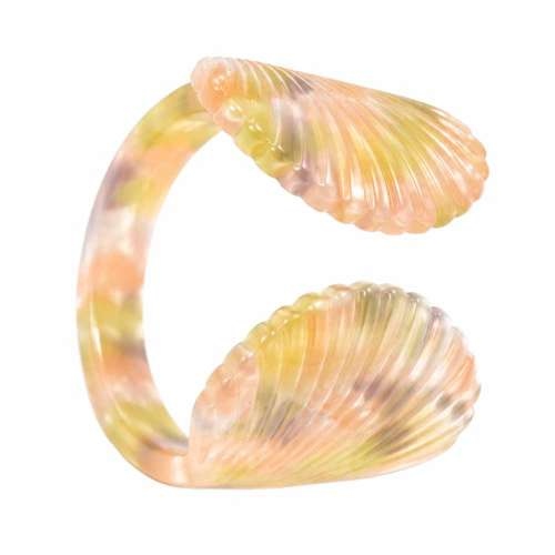 asta-Acetate Ring Sunset Opal Swirl ID14.1mm/C44.2mm-4801