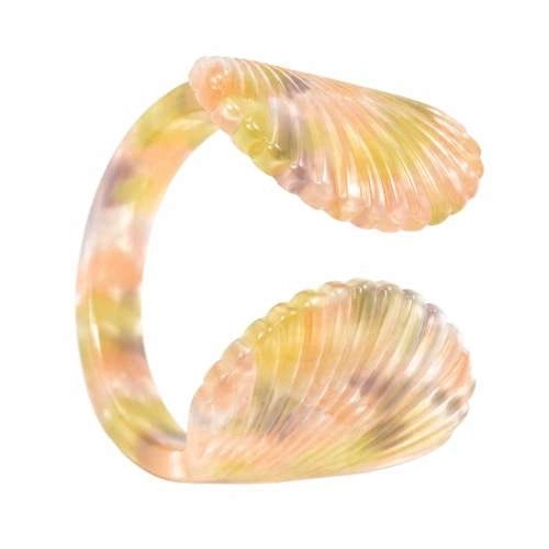 asta-Acetate Ring Sunset Opal Swirl ID14.1mm/C44.2mm-4801