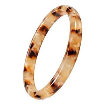 asta-Acetate Bangle Bracelet  Caramel Amber Veil ID50mm/IC157.1mm-11101