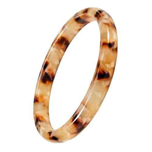 asta-Acetate Bangle Bracelet  Caramel Amber Veil ID50mm/IC157.1mm-11101