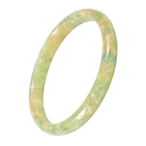 asta-Acetate Bangle Bracelet  Citron Jade Pearl ID50mm/IC157.1mm-11102