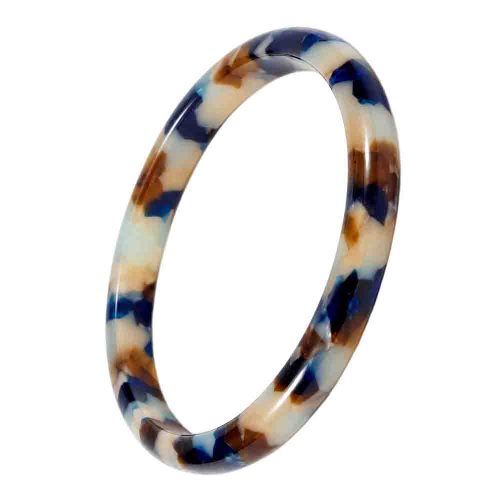 asta-Acetate Bangle Bracelet  Cobalt Amber Matrix Essence ID50mm/IC157.1mm-11104