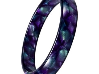asta-Acetate Bangle Bracelet  Midnight Lavender Ore Essence ID50mm/IC157.1mm-11203