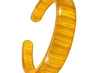 asta-Acetate Bangle Bracelet  Gilded Silk Vein ID50mm/IC157.1mm-11301