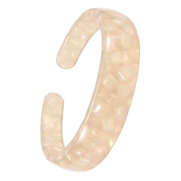 asta-Acetate Bangle Bracelet  Peach Dew Pearl ID50mm/IC157.1mm-11303