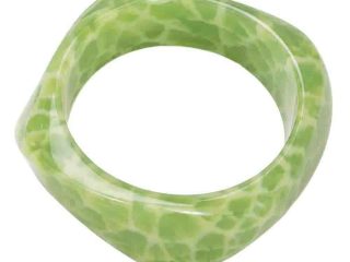 asta-Acetate Bangle Bracelet  Lime Obsidian Matrix ID50mm/IC157.1mm-0101