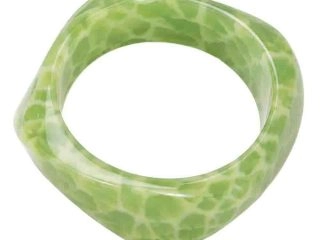asta-Acetate Bangle Bracelet  Lime Obsidian Matrix ID50mm/IC157.1mm-0101