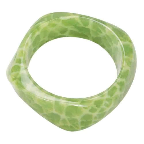 asta-Acetate Bangle Bracelet  Lime Obsidian Matrix ID50mm/IC157.1mm-0101