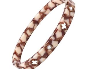 asta-Acetate Bangle Bracelet  Chai Leopard Obsidian ID50mm/IC157.1mm-0201