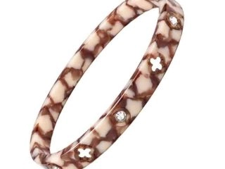 asta-Acetate Bangle Bracelet  Chai Leopard Obsidian ID50mm/IC157.1mm-0201