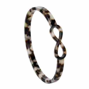 asta-Acetate Bangle Bracelet  Mocha Nebula Luxe ID50mm/IC157.1mm-0401