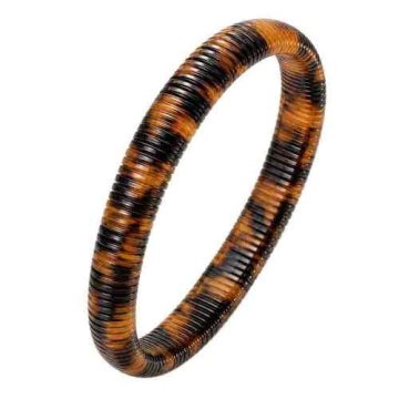 Bracciale rigido in acetato di asta  Cocoa Ember Luxe ID50mm/IC157.1mm-0701