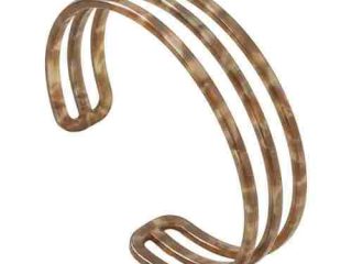asta-Acetate Bangle Bracelet  Silk Taupe Amber ID50mm/IC157.1mm-0901