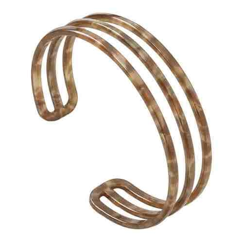 asta-Acetate Bangle Bracelet  Silk Taupe Amber ID50mm/IC157.1mm-0901
