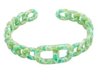 asta-Acetate Bangle Bracelet  Celadon Snow Essence ID50mm/IC157.1mm-1101