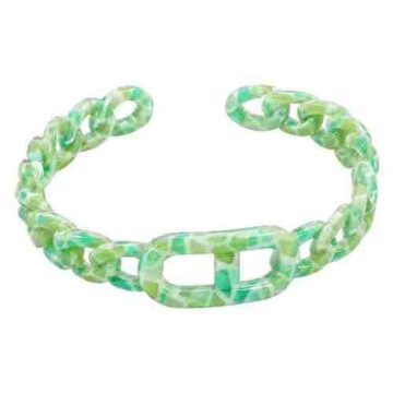 asta-Acetate Bangle Bracelet  Celadon Snow Essence ID50mm/IC157.1mm-1101