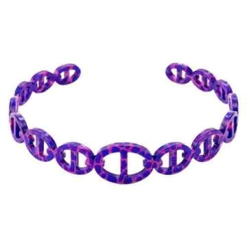 Asta-acetat armring  Neon Berry Amethyst ID50mm/IC157,1mm-1201