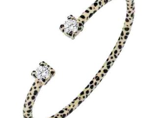 asta-Acetate Bangle Bracelet  Ivory Ink Matrix ID50mm/IC157.1mm-1301