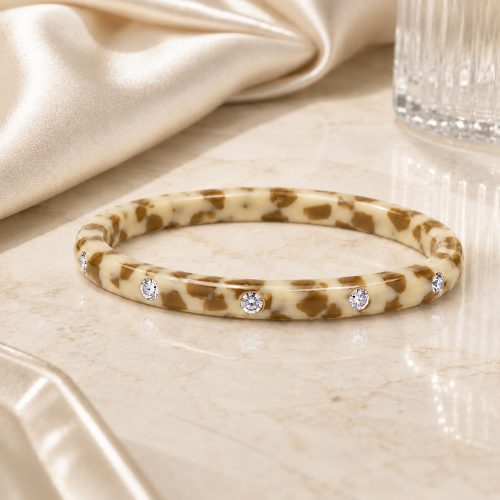 asta-Acetate Bangle Bracelet  Warm Sand Essence ID50mm/IC157.1mm-1401