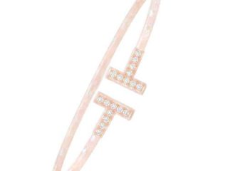 asta-Acetate Bangle Bracelet  Moonlit Peach Pearl ID50mm/IC157.1mm-1601