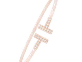 asta-Acetate Bangle Bracelet  Moonlit Peach Pearl ID50mm/IC157.1mm-1601