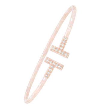 asta-Acetate Bangle Bracelet  Moonlit Peach Pearl ID50mm/IC157.1mm-1601