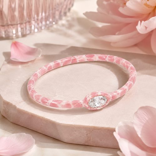 asta-Acetate Bangle Bracelet  Sakura Milk Cream ID50mm/IC157.1mm-1701