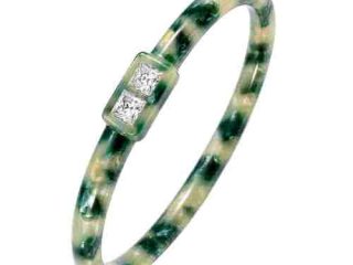 asta-Acetate Bangle Bracelet  Forest Pearl Haze ID50mm/IC157.1mm-1901