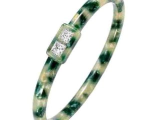 asta-Acetate Bangle Bracelet  Forest Pearl Haze ID50mm/IC157.1mm-1901