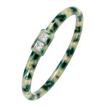 asta-Acetate Bangle Bracelet  Forest Pearl Haze ID50mm/IC157.1mm-1901