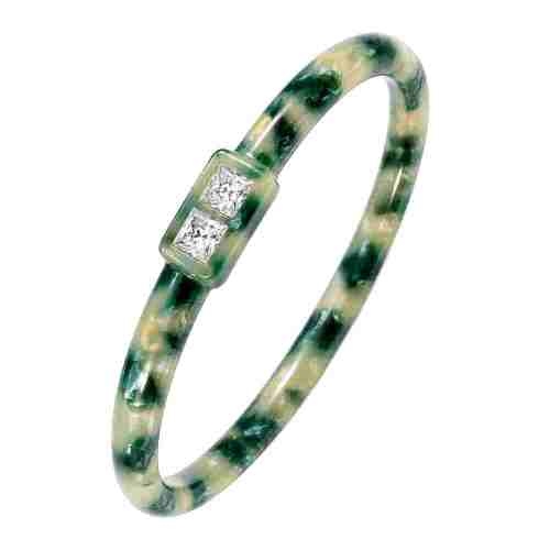 asta-Acetate Bangle Bracelet  Forest Pearl Haze ID50mm/IC157.1mm-1901