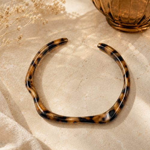 asta-Acetate Bangle Bracelet  Cocoa Ember Luxe ID50mm/IC157.1mm-2001