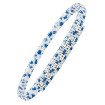 asta-Acetate Bangle Bracelet  Cobalt Porcelain Essence ID50mm/IC157.1mm-2301