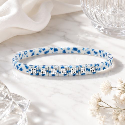 asta-Acetate Bangle Bracelet  Cobalt Porcelain Essence ID50mm/IC157.1mm-2301