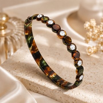 asta-Acetate Bangle Bracelet  Midnight Oasis Drift ID50mm/IC157.1mm-3101