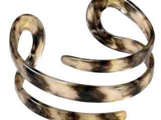 asta-Acetate Bangle Bracelet  Obsidian Gold Vein ID50mm/IC157.1mm-3801