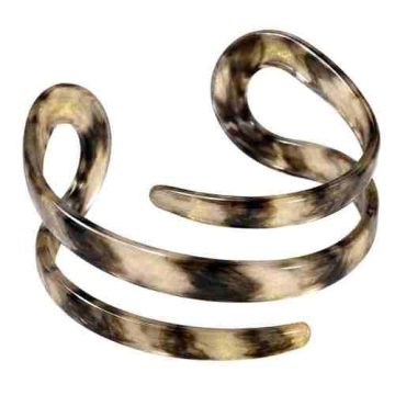 asta-Acetate Bangle Bracelet  Obsidian Gold Vein ID50mm/IC157.1mm-3801