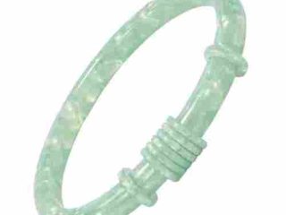asta-Acetate Bangle Bracelet  Morning Aqua Glow ID50mm/IC157.1mm-3901