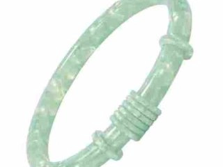 asta-Acetate Bangle Bracelet  Morning Aqua Glow ID50mm/IC157.1mm-3901