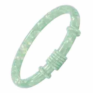 asta-Acetate Bangle Bracelet  Morning Aqua Glow ID50mm/IC157.1mm-3901